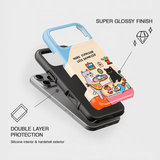 More Espresso Less Depresso Cat Phone Case
