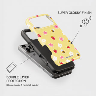 Minimal Summer Vibes Yellow Phone Case