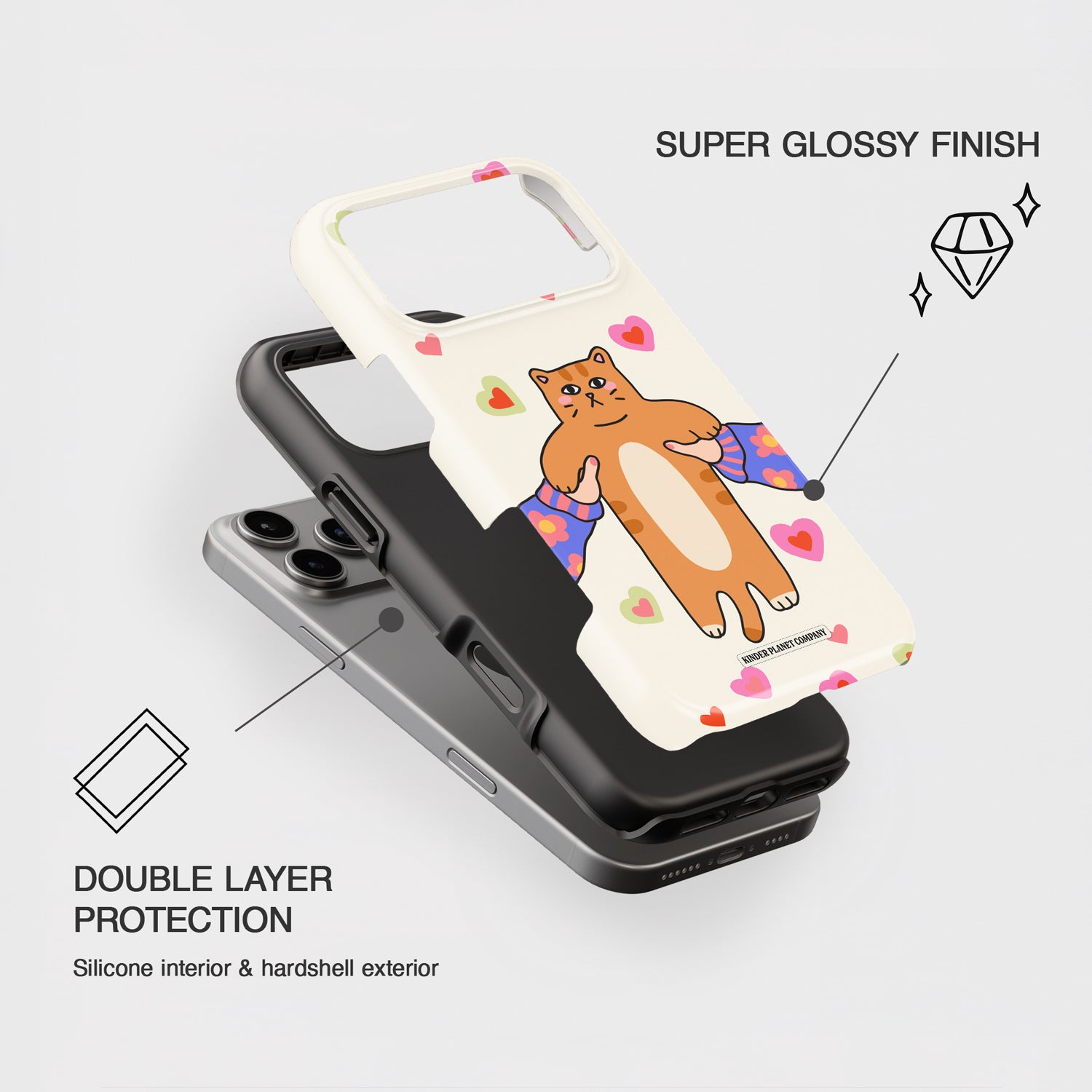 My Cat Minimal Phone Case Kinder Planet Company My Cat Minimal Phone Case Kinder Planet Company
