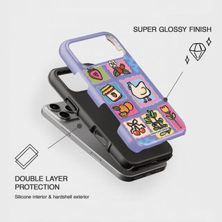 Picnic Stamps Chicken Phone Case