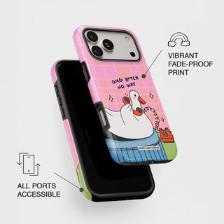 Omg B*tch No Way Goose Phone Case