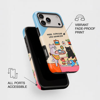 More Espresso Less Depresso Cat Phone Case