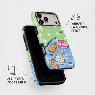 Floral Picnic Green Phone Case
