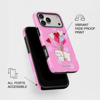 Floating On Love - Dark Pink Phone Case