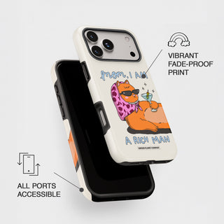 Mom, I am a rich man Cat Phone Case