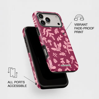 Burgundy Florals Phone Case