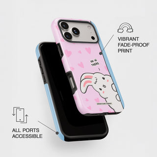 Oh Hi There Pink Bunny Phone Case
