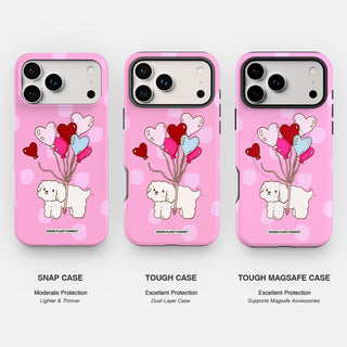 Floating On Love - Dark Pink Phone Case