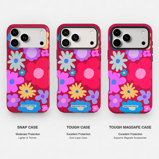 Abstract Bloom - Burgundy Phone Case