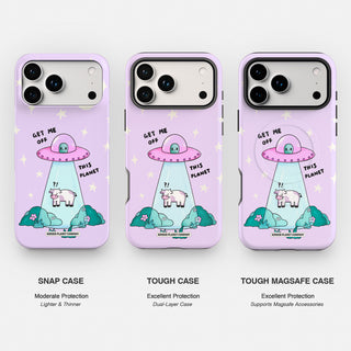 Get Me Off This Planet Cow Phone Case