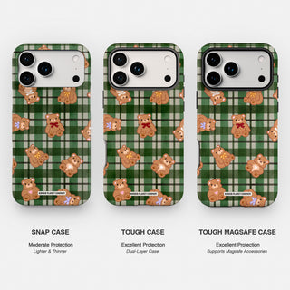 Evergreen Tartan Teddies Phone Case