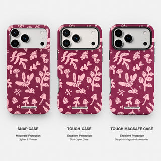 Burgundy Florals Phone Case