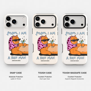 Mom, I am a rich man Cat Phone Case
