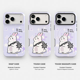 Be Cute Do Crime Bunny Phone Case