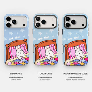 Nap Time Light Blue Bunny Phone Case