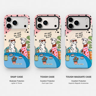 Un Cafe Sil Vous Plait Dog Phone Case