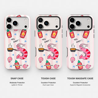 Yes Chef Pink Shrimp Phone Case