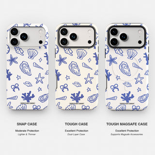 Coastal Shells Doodle Phone Case