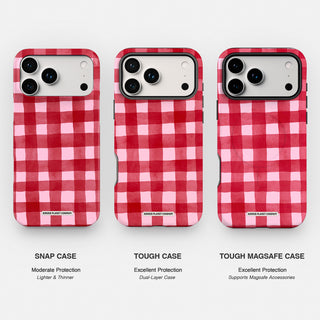 Red Berries Gingham Phone Case