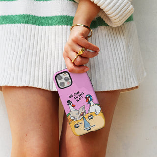 Un Cafe Sil Vous Plait Goose Pink Phone Case