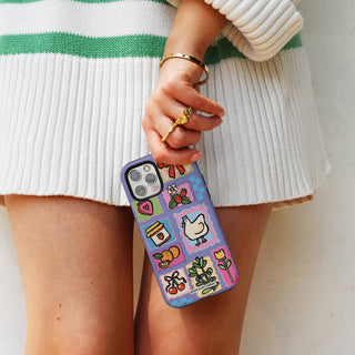 Picnic Stamps Chicken Phone Case