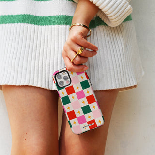 Retro Checkerboard Phone Case