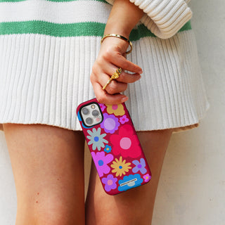 Abstract Bloom - Burgundy Phone Case