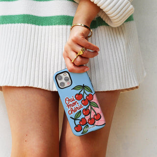 Oui Mon Cherie Blue Phone Case