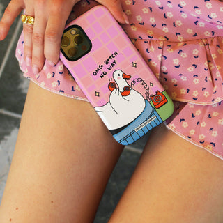 Omg B*tch No Way Goose Phone Case