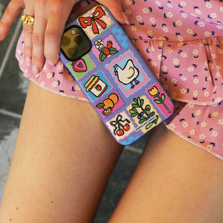 Picnic Stamps Chicken Phone Case