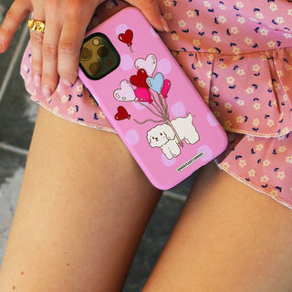 Floating On Love - Dark Pink Phone Case