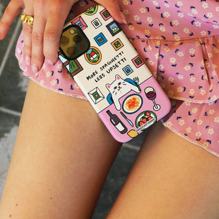 Spaghetti Upsetti Cat Phone Case