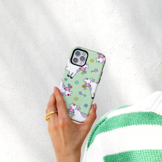 Taste The Flowers Cow Phone Case