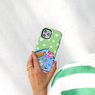Floral Picnic Green Phone Case