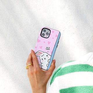 Oh Hi There Pink Bunny Phone Case
