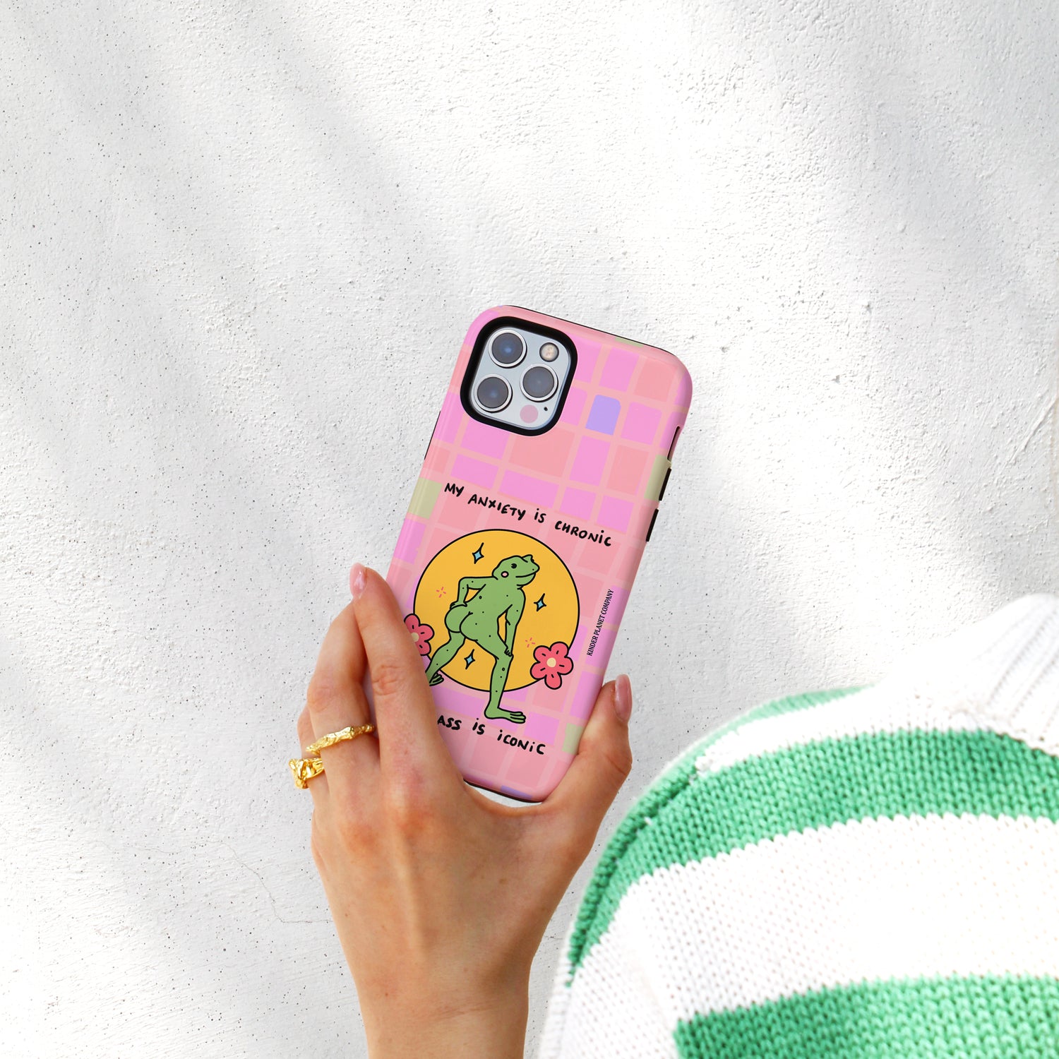 My Anxiety is Chronic but my Ass is Iconic Frog Phone Case – Kinder Planet Company My Anxiety is Chronic but my Ass is Iconic Frog Phone Case – Kinder Planet Company