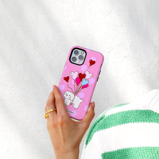 Floating On Love - Dark Pink Phone Case