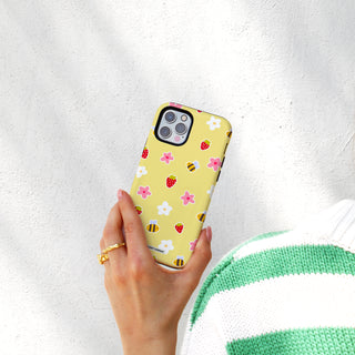 Minimal Summer Vibes Yellow Phone Case