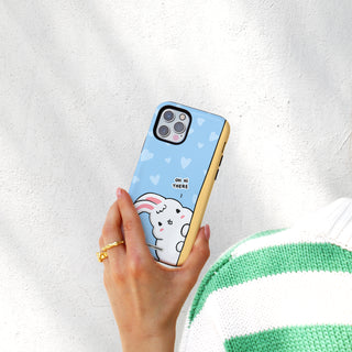 Oh Hi There Blue Bunny Phone Case