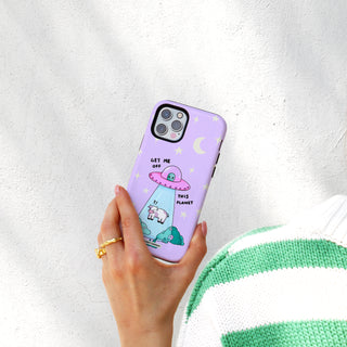 Get Me Off This Planet Cow Phone Case