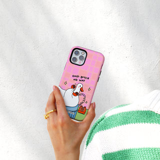 Omg B*tch No Way Goose Phone Case