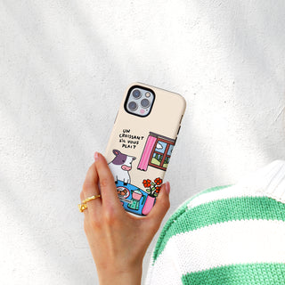 Un Croissant Sil Vois Plait' Cow Phone Case