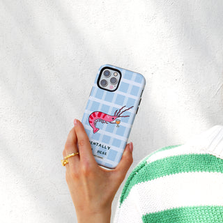 Mentally I'm Here' Shrimp Martini Phone Case