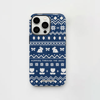 Hopping Through The Snow Phone Case