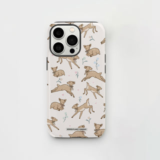 Frolicking Fawns Deer Phone Case