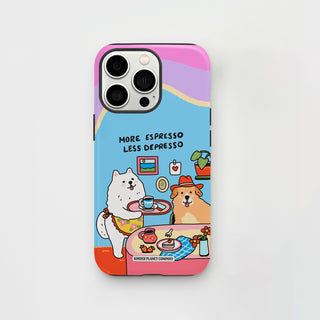 More Espresso Less Depresso Dog Phone Case