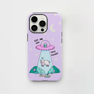 Get Me Off This Planet Cow Phone Case