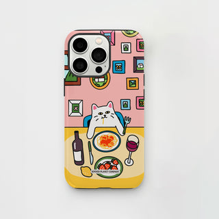 Spaghetti Upsetti Cat Phone Case