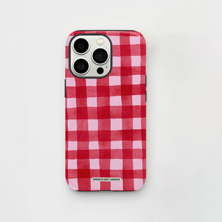 Red Berries Gingham Phone Case