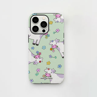 Taste The Flowers Cow Phone Case